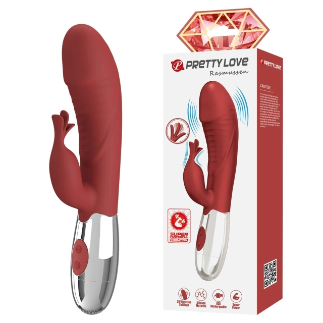 Wibrator Króliczek Rasmussen 30 Vibration Functions Pretty Love | 100% ORYGINAŁ| DYSKRETNA PRZESYŁKA